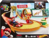 HOT WHEELS Super Mario Bros. – Dschungel-Königreich Rennstrecken-Spielset inklusive Mario Die-Cast-Spielzeugauto für 29,99 € inkl. Versand (statt 38,18€)