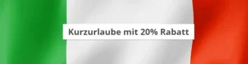 We are Travel Gutschein: 20 % Rabatt auf Kurzurlaube in Italien: z.b.: 2 Nächte im 3* Garda Sol Beauty & Spa mit Halbpension für 75 € p.P